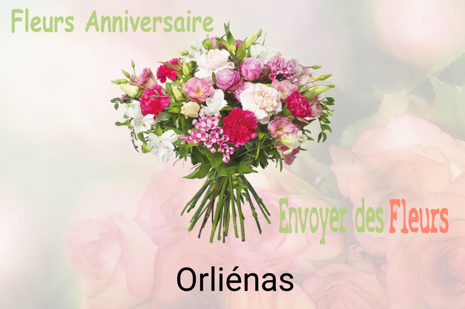 Bouquet de fleurs d’anniversaire livré à Orliénas