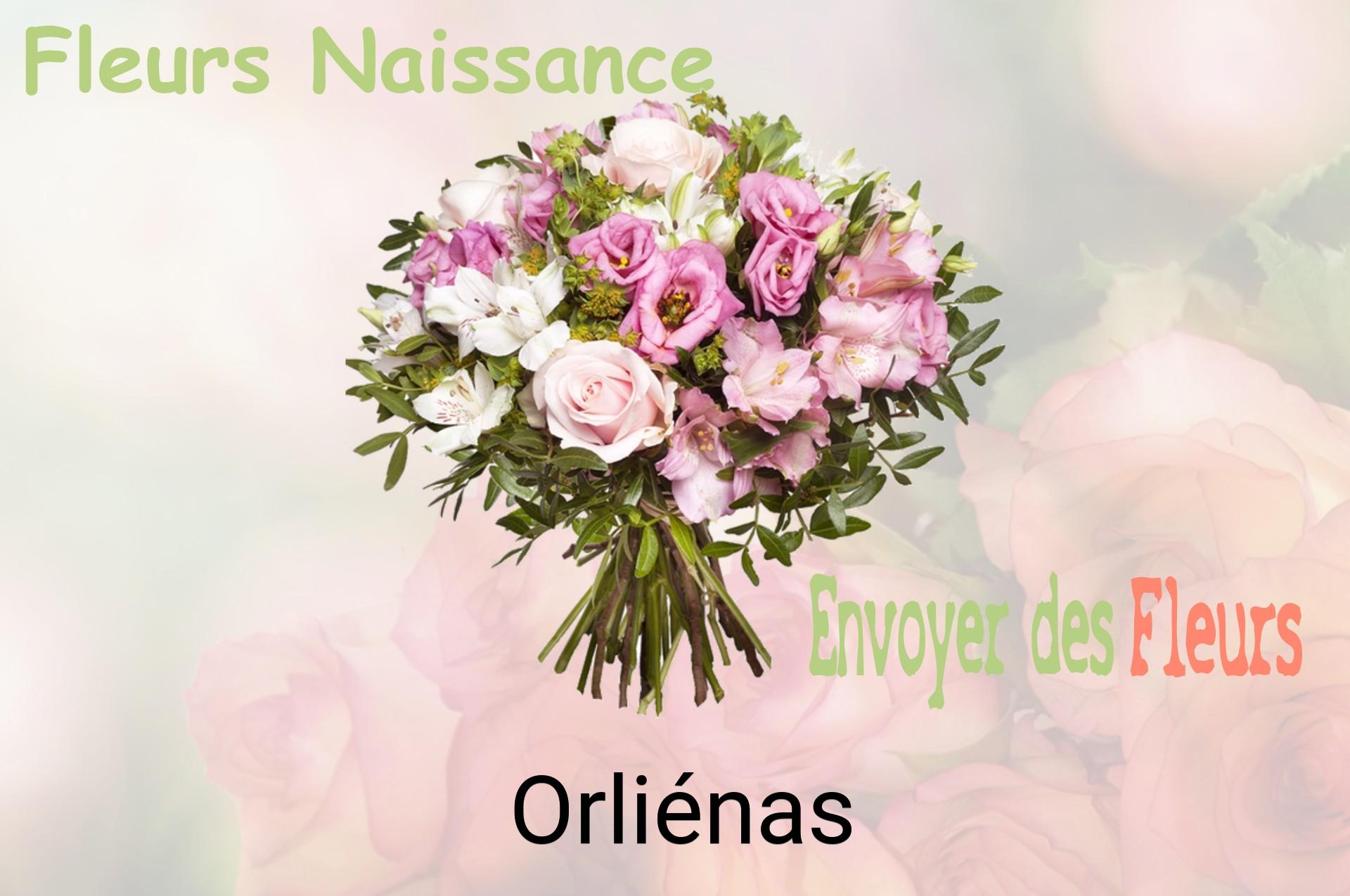 Bouquet de fleurs de naissance livré à Orliénas
